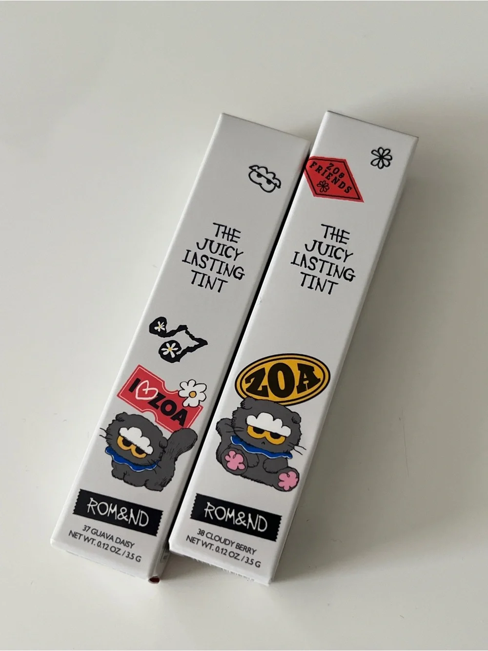 Romand x ZO&FRIENDS The Juicy Lasting Tint Bundle - 37 + 38